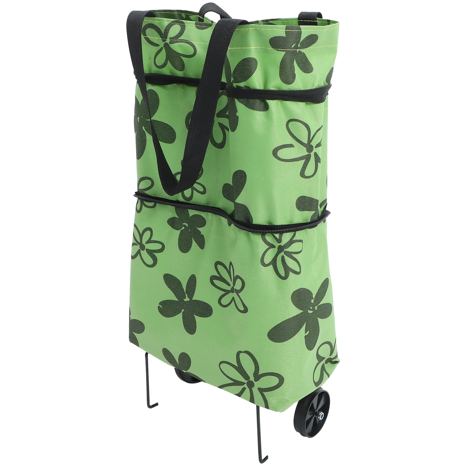 Hand Pulled Shopping Cart Carrier Bags Storage Groceries Trolley Carts