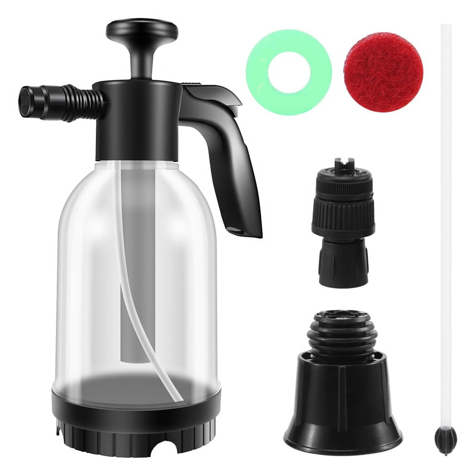 Foam Sprayer Manual Pump 2L with 2 Nozzles Large Capacity Car Wash