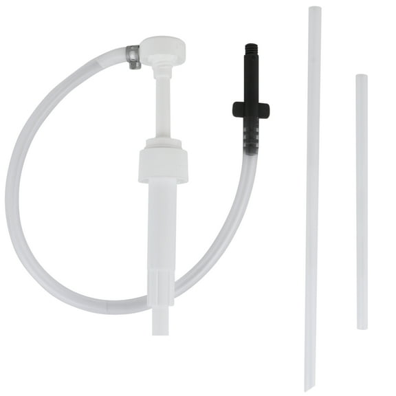 Hand Pump for Quart Bottles with Plastic Hands-Free Adapter (28mm neck)