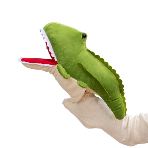 Hand Puppet Crocodile Puppet for Kids with Movable Open Mouths, Perfect for Storytelling&Birthday Gifts