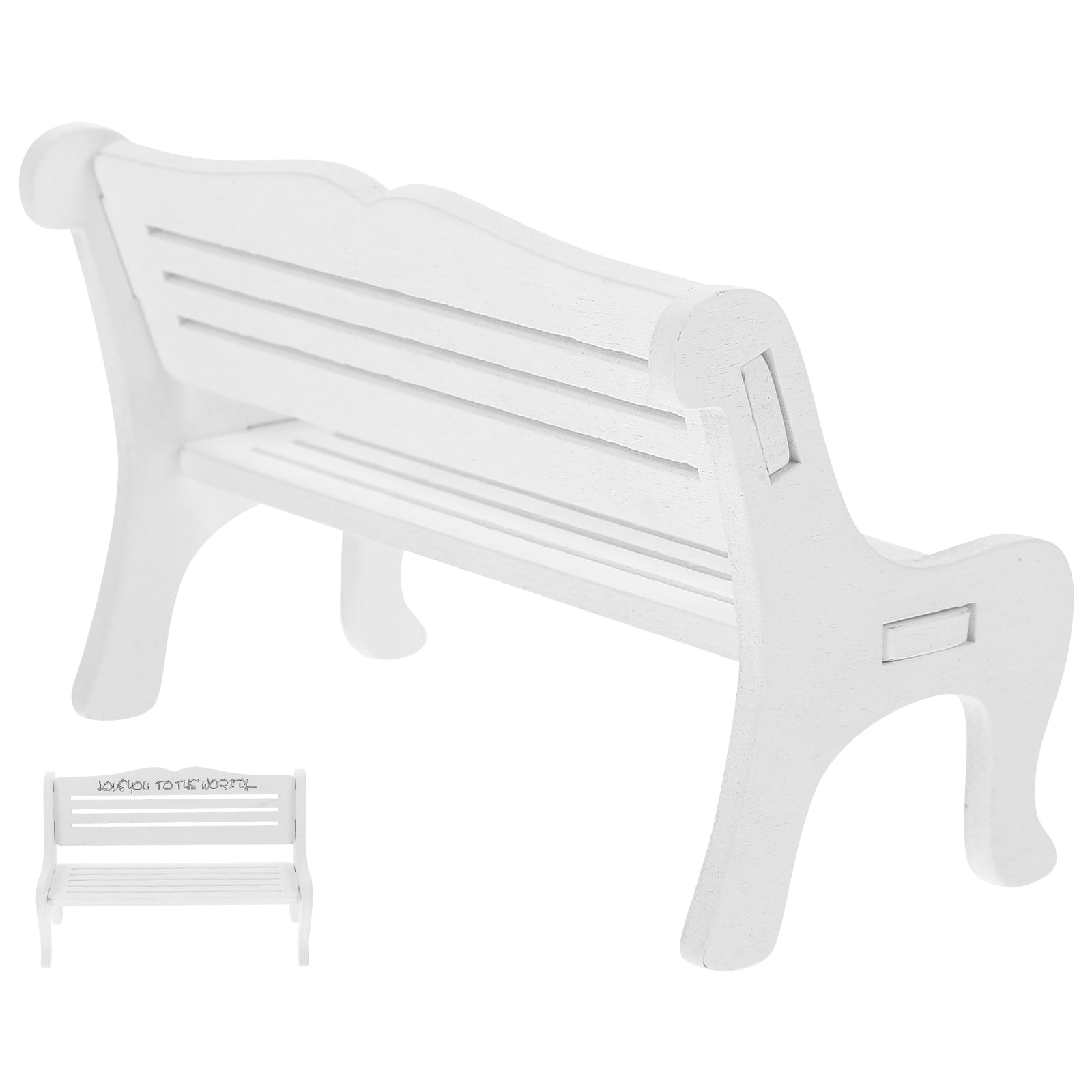 Hand Puppet Display Bench Figurine Display Bench Landscape Wooden DIY