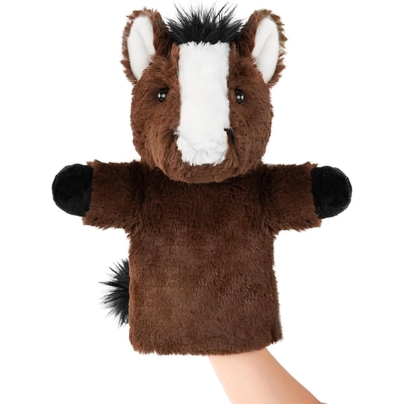 Hand Puppet Educational Learning Tool for Imaginative Play Farm Animal Stuffed Toy Adult Size Fit Role Play Storytelling Goat