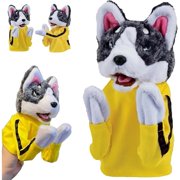Hand Puppet Kung Fu Husky Hand Puppets, Interactive Boxing Plush Puppet, Fun Interactive Toy with Sound and Boxing Action