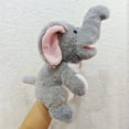 thumbnail image 1 of Hand Puppet Plush Toy, Elephant Hand Puppet With Movable Mouth For Parent - Interaction, Hand Puppet Doll For Storytelling, Role - Playing, Playtime At Home Or School, 1 of 9