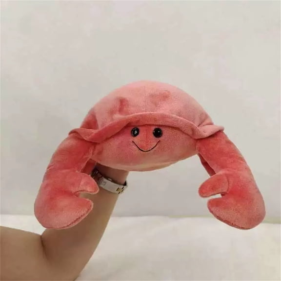 Hand Puppet Plush Toy Interactive Parent-Child Play Movable Mouth Talking Doll Storytelling Role Play Gift C