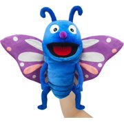 Hand Puppet Realistic Plush Puppet 13",Insect Animal Puppets for Kids Insect Stuffed Animal Hand Puppet with Moveable Mouth,Soft Stuffed Insect Puppet Story Toy Puppets Role Play Show Game
