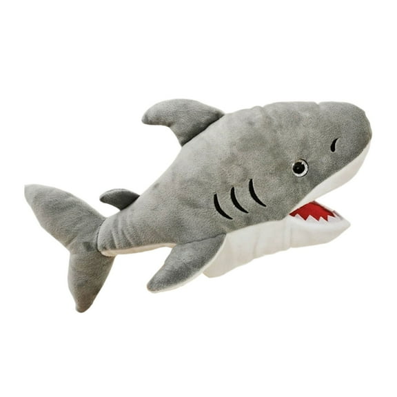 Hand Puppet Shark Puppet,13" Sea Shark Animal Puppets for K-ids Realistic Plush Puppet Stuffed Shark Toys, Hand Puppet with Moveable Mouth Puppet Role Play Teaching