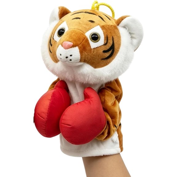 Hand Puppet Stress - Reduction Interactive Plush Doll Game | Boxing Puppet Toy for Boys Girls Pets Parent Party Stage Family Entertainment Physical Coordination