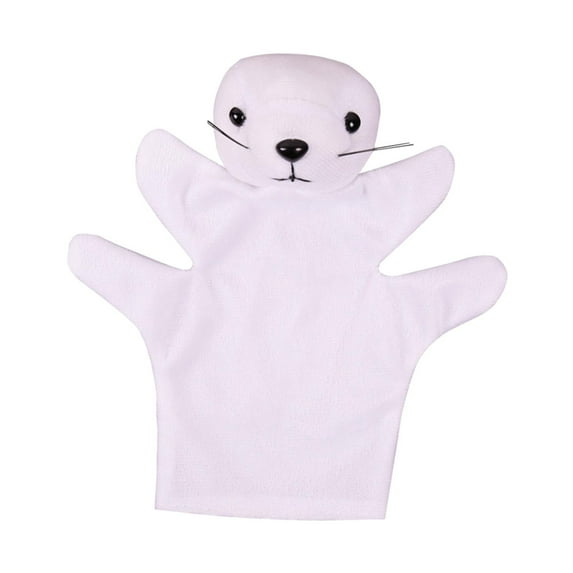 Hand Puppets Finger Puppets Toy, Plush Pretend Animals Finger Puppet for Teaching Party Supplies Stage Theaters Girls Boys , sea lion