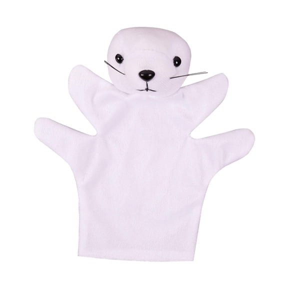 Hand Puppets Finger Puppets Toy, Plush Pretend Animals Finger Puppet for Teaching Party Supplies Stage Theaters Girls Boys , sea lion