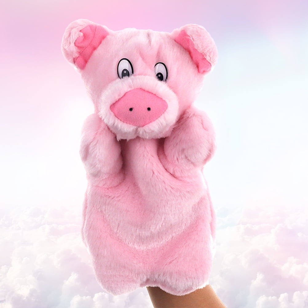 Hand Puppets Plush Piggy Hand Puppet Cartoon Pig Puppet Kids Hand