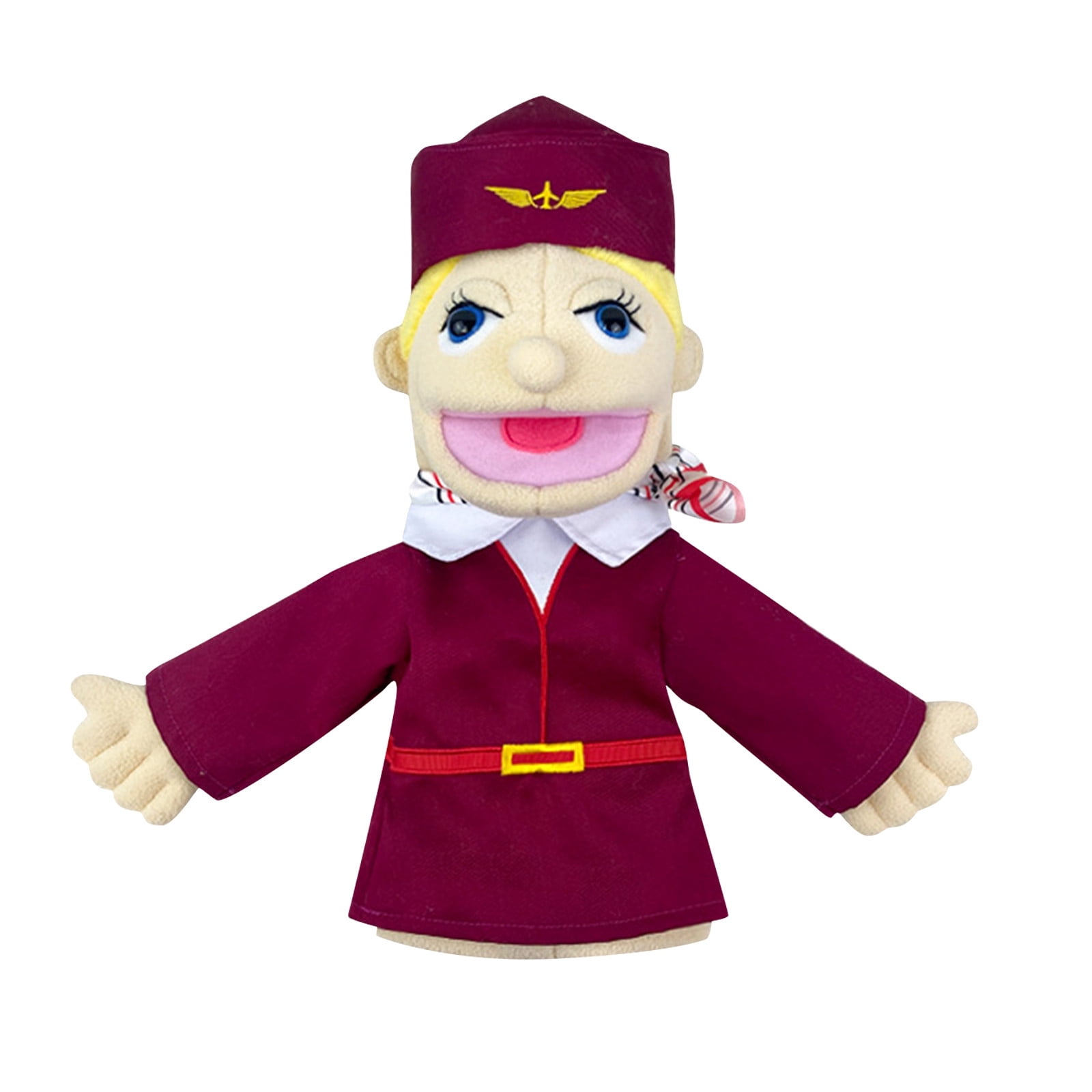 Hand Puppets Plush Role Play Police Doctor Teacher Pirate Flight ...