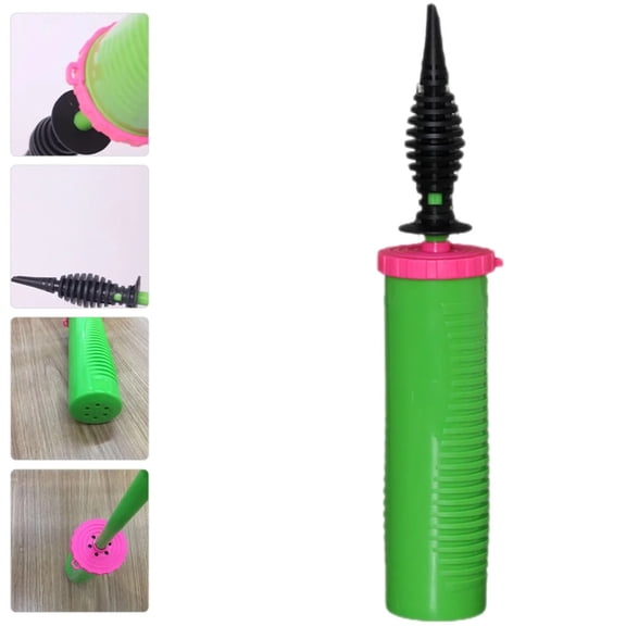 Hand Push Balloon Pump Inflator, Green Two-Way Air Pump Tool for Party Balloons, Wedding Birthday Party Inflating Equipment, Portable Manual Balloon Blower, 4 oz