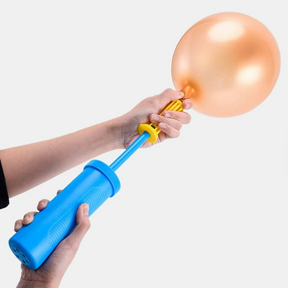Hand Push Inflator Pump | 2 Way Multipurpose Manual Air Pump for Balloons Balls Pool Floats | Portable Lightweight Plastic | 40cm Length | Easy Party Accessory