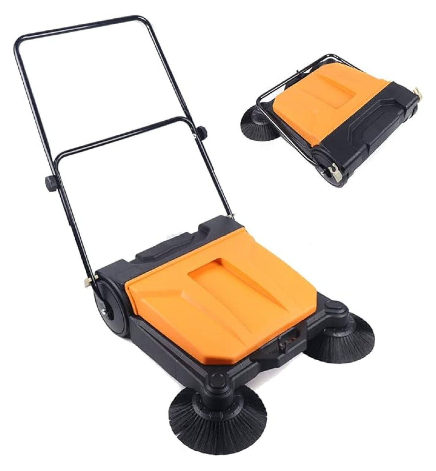 Hand Push Sweeper 26 Inch, Industrial Manual Floor Sweeper for Home ...