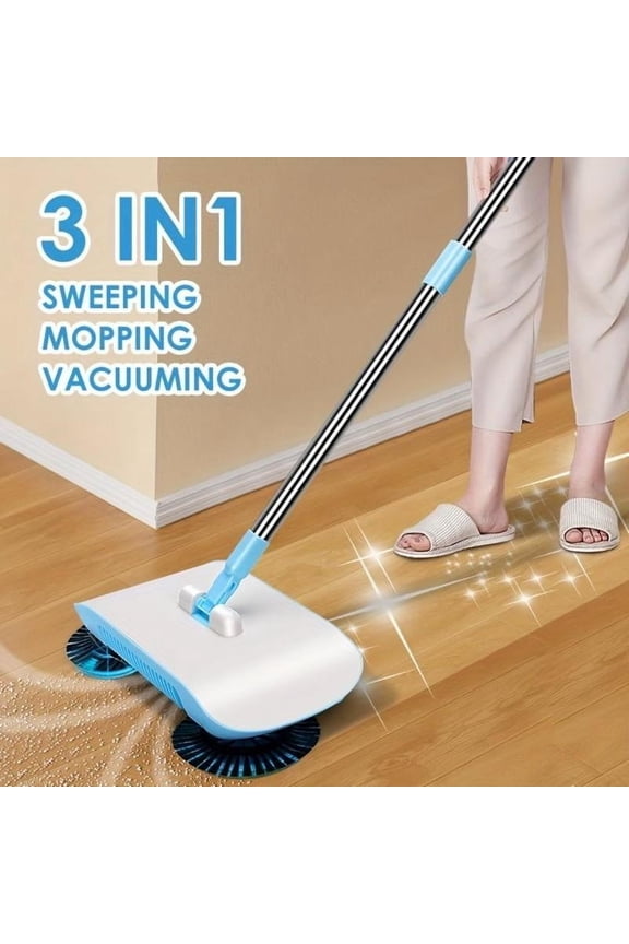 Hand Push Vacuum,3-In-1 Floor Cleaner,Cordless Upright,Lightweight Design for Home/garage,Powerful Suction,Durable Plastic,Multi-Surface Cleaning,Compact Storage,High-Traffic,MIANHT