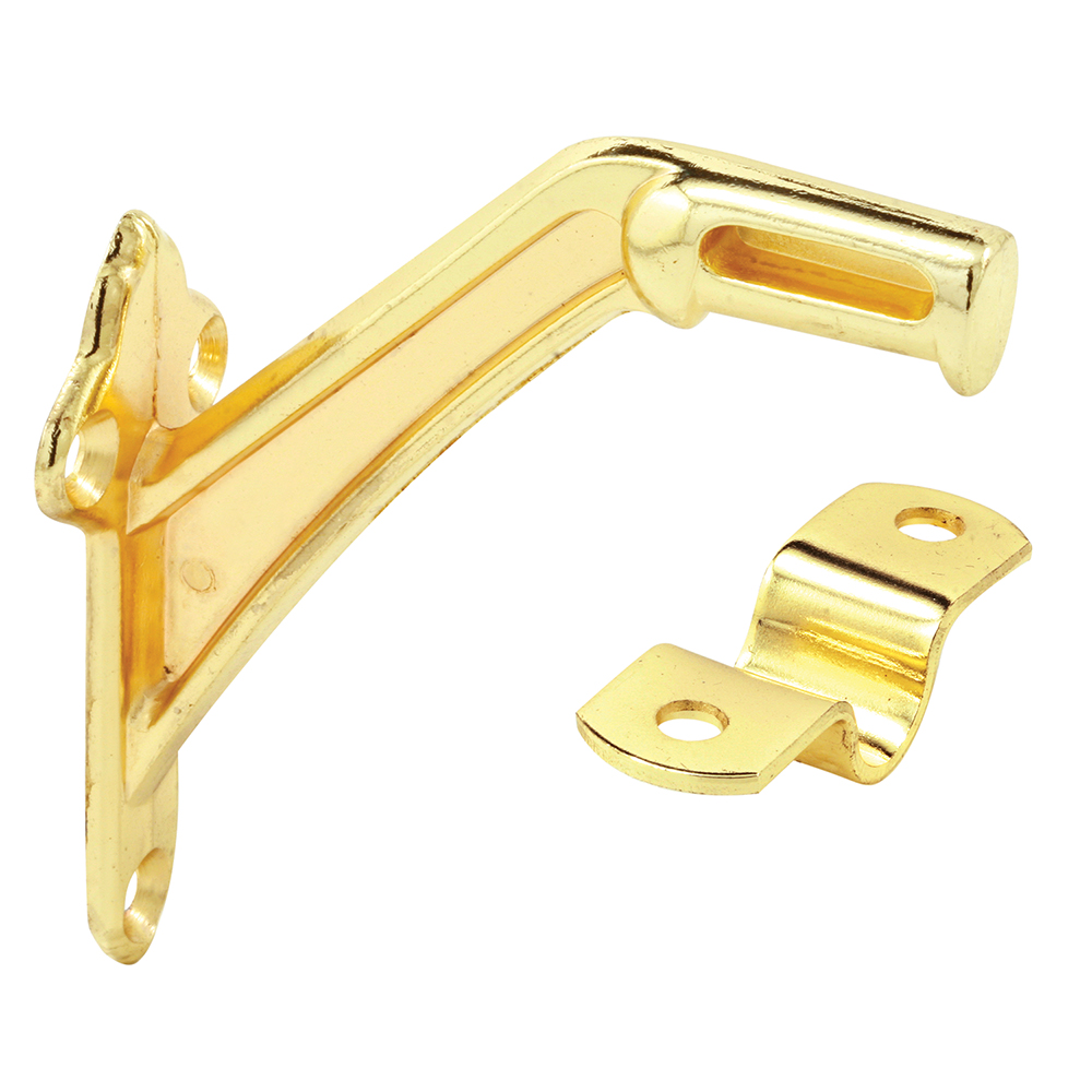 Hand Rail Bracket, Brass Plated, Nickel Plated, Heavy Duty, Pack of 2 ...