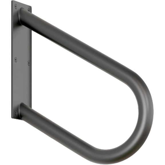 Hand Rails for Outdoor Steps: U-Shape Black Handrails for 1-3 Steps Wall Mount Stair Hand Railing 1.3" Pipe Grab Bars Stainless Steel Safety Handle for Garage Porch Garden