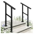 thumbnail image 1 of Hand Rails for Outdoor Steps, 2 Step Handrail 2 Pack, Outdoor Handrail Stair Railing Kit, Safety Hand Rails for Seniors, 1 of 9