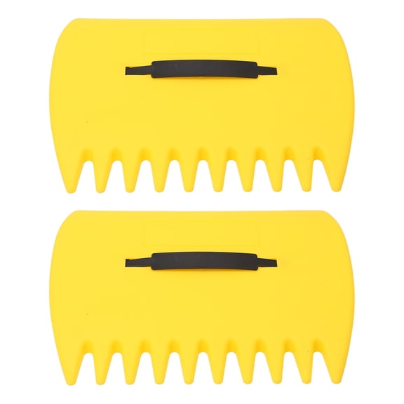 Hand Rake Claws, Serrated Teeth Fall Leaf Grabber ABS Plastic With Adjustable Side Strap For Yard Debris Collection