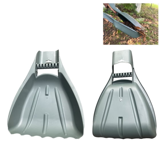 Hand Rakes Lightweight Yard Tool for Scooping Leaves Spreading Mulch Gardening Outdoor Cleanup Plastic Claw Pair Green Easy Leaf Collector