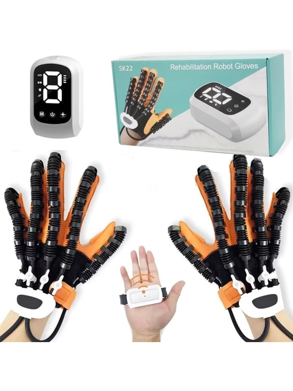 Hand Rehabilitation Robot Gloves, 3rd Generation Portable USB Chargeable Hand Stroke Recovery Equipment, 4 Modes & 9 Strength Levels Robot Hand Gloves For Hemiplegia Hand Therapy