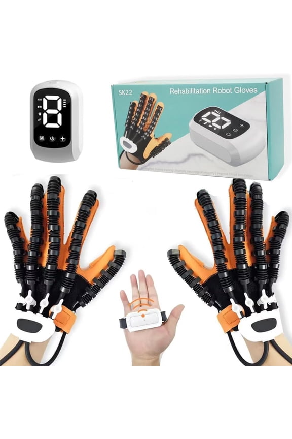 Hand Rehabilitation Robot Gloves, 3rd Generation Portable USB Chargeable Hand Stroke Recovery Equipment, 4 Modes & 9 Strength Levels Robot Hand Gloves For Hemiplegia Hand Therapy