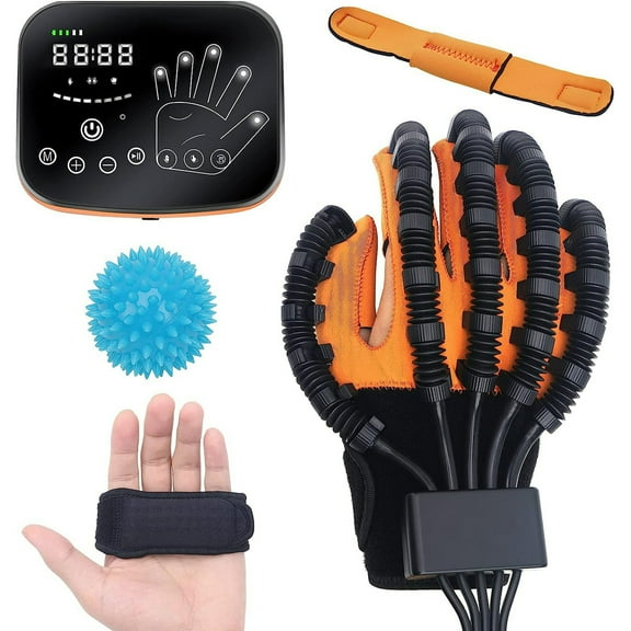 Hand Rehabilitation Robot Gloves, Salario Self Training Finger Rehabilitation Device, Rehabilitation Equipment for Stroke Arthritis Hemiplegia, Right Hand M