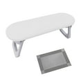 thumbnail image 1 of Hand Rest for Nail DIY Foldable Manicure Tool Nail Arm Rest Nail Pillow Hand Rest for Nails for Nail Salon Table Technician Use nail art round corner white, 1 of 7