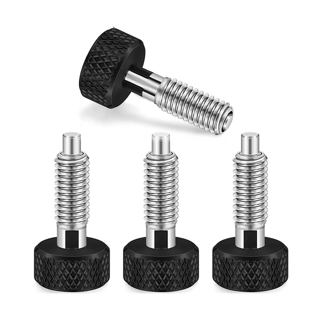 Hand Retractable Spring Plunger with Lock M6 for Rolling Toolbox,1/4