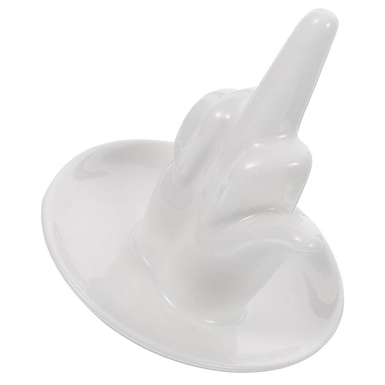 ifundom Elegant Jewelry Dish Ceramic Ring Holder Organizer 1Pcs