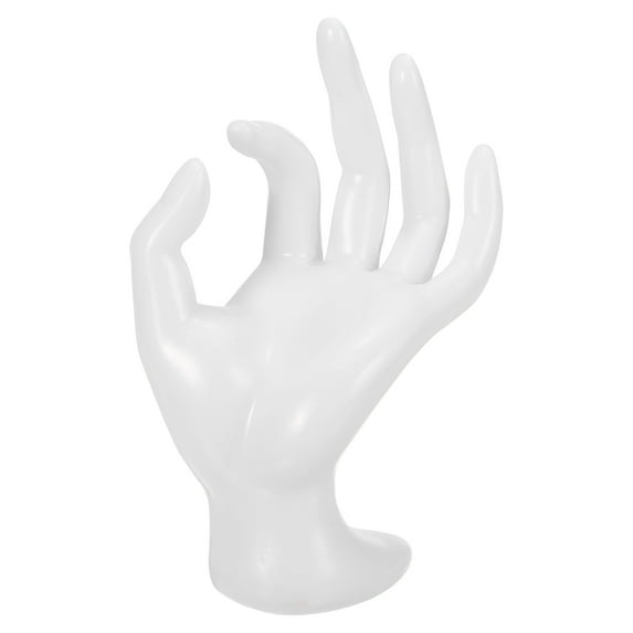 Hand Ring Holder, Hand Jewelry Holder Ring Display Stand Jewelry Display Heavy Base Decorative, White