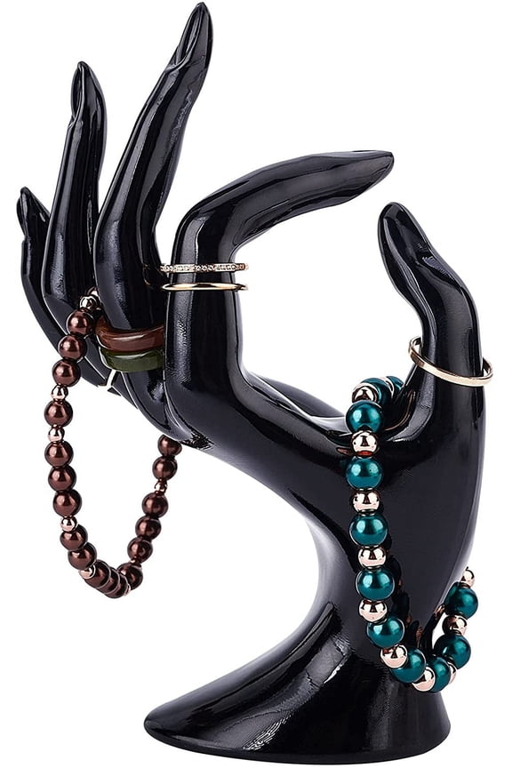 Hand Ring Holder Jewelry Display Holder OK Shape Hand Bracelet Holder Jewelry Stand Watch Stand Wedding Ring Jewelry Showcase Display for Home Retail Organization
