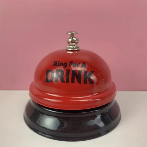 Hand Ringing Bell | Desk Counter Bell | Bar Summoning Bell | Carbon Steel | Multiple Colors | Loud Clear Tone | Pet Training | Party | Home Decor | 7.5x7.5x6.5cm