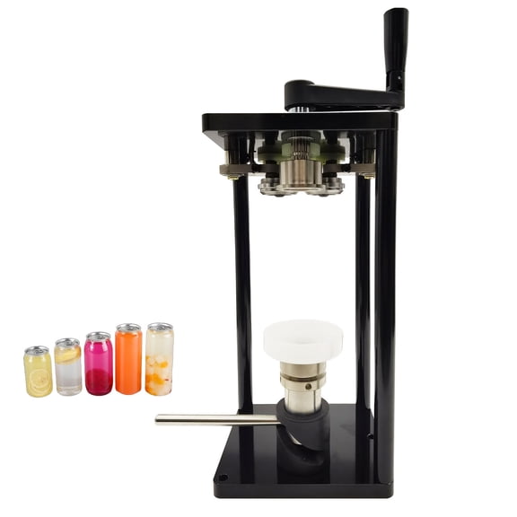 Hand Rotary Pop-Can Sealer Manual Desktop Sealing Machine for Plastic Cans Aluminum Lids