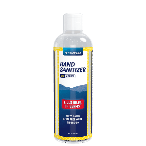 Hand Sanitizer Antibacterial Disinfectant 62% Gel Alcohol 4 oz Bottle