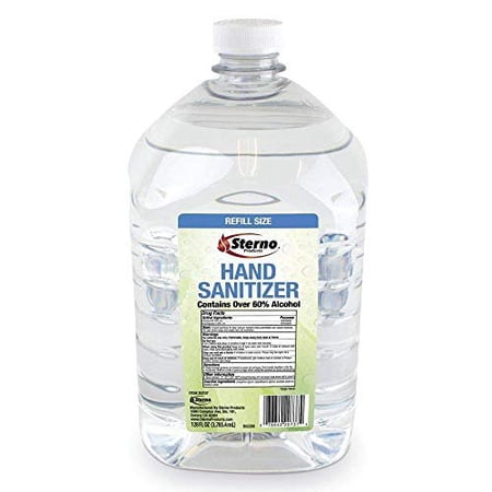 Hand Sanitizer Bulk Refill Gallon Bottles, Pack of 6