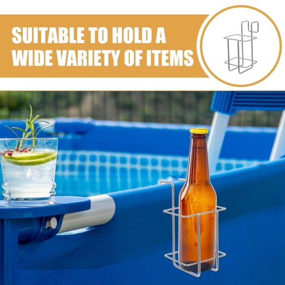 Worgeous Stainless Steel Wall-Mounted Hand Holder Rack for Bottle Display and Finish Organizer, and Space-Saving