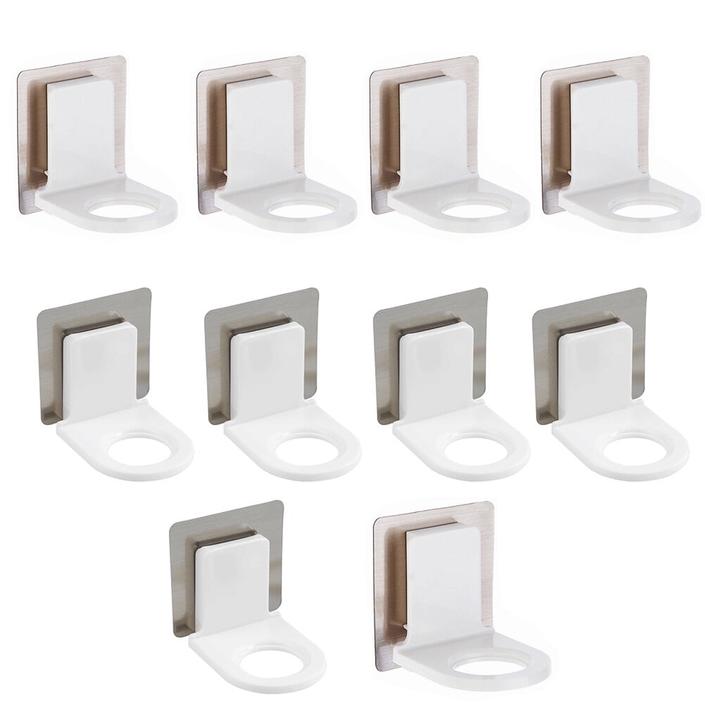 Shower Gel Holder with Suction Cups for Bathroom White Plastic 10PCS ...
