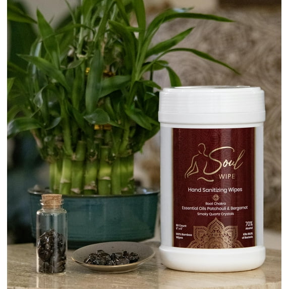 Hand Sanitizer with Patchouli and Bergamot Essential Oils / Root Chakra Aromatherapy.