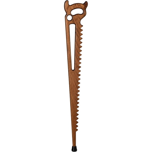 Hand Saw Walking Cane, Oak, Amish Made | Handcrafted in USA