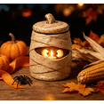 thumbnail image 1 of Hand-Sculpted Halloween Mini Lanterns, Tea Light Holder,Halloween Candle Holder, Rustic Fall Decor, Cute Spooky Table Decor for Tiered Tray Home Mantel Party,D, 1 of 4
