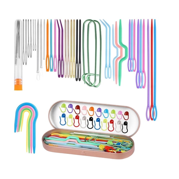 Hand Sewing Needle Yarn Needle Kits Darning Needle Plastic Sewing Needle Sets