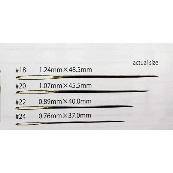 Hand Sewing Needles - Chenille Needle Assortment - Sizes 18, 20, 22 & 24