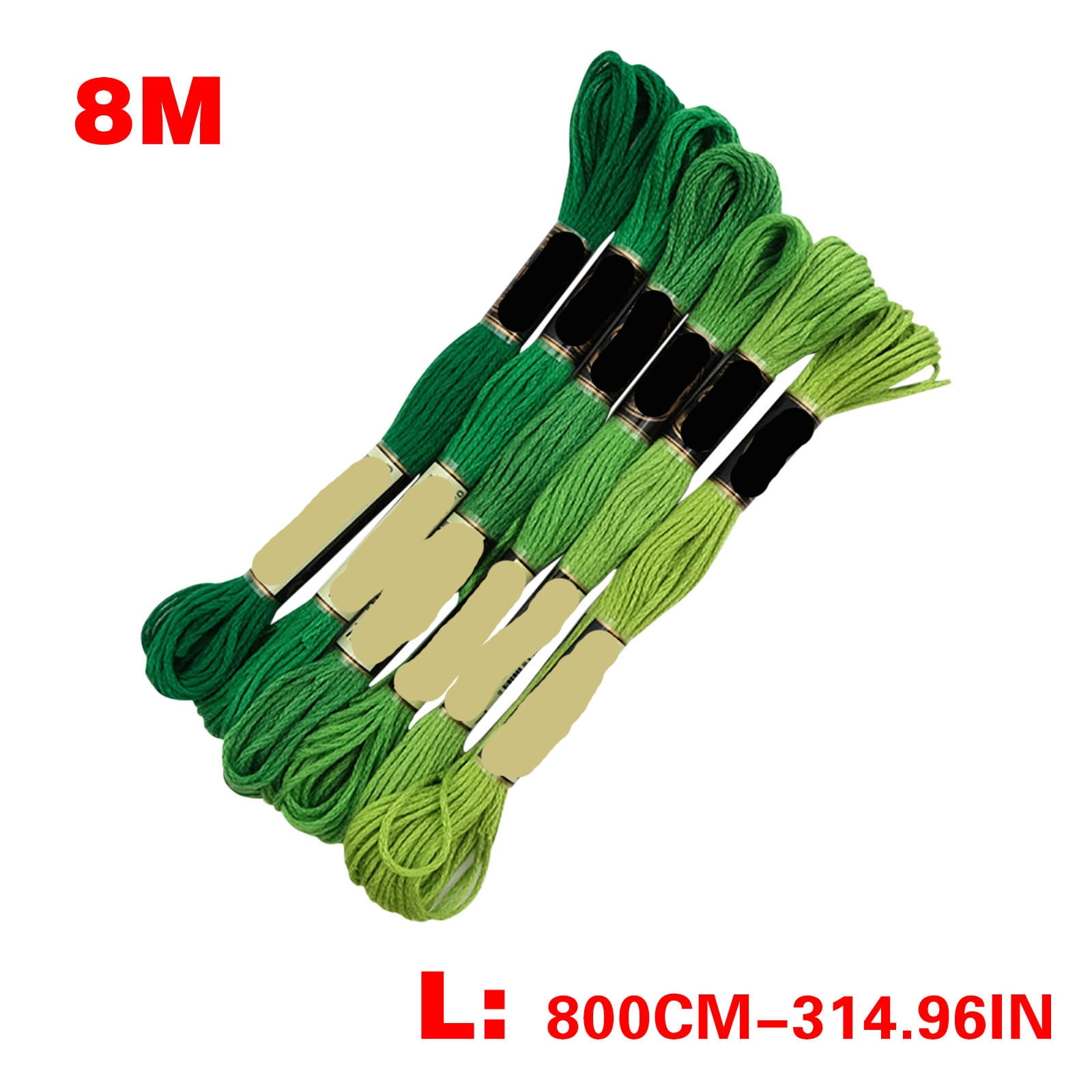 Hand Sewing Thread 8 Meters 6 Color Gradient Embroidery Manual ...