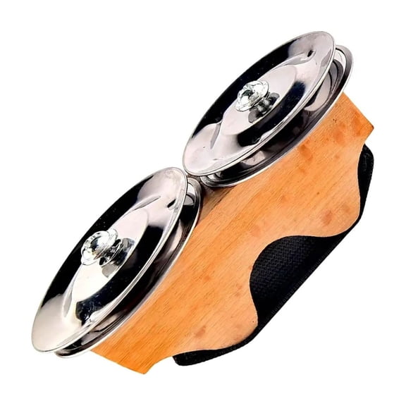 Hand Shaker Producing Crisp Clear Sounds Metal Construction Finger Bells Perfect for Performances and Musical Activity