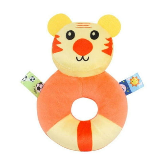 Hand Shaking Circle Soothing Plush Toy, Soft Rattling Companion for 1+ Year, Interactive Sensory Toy, Comforting Sleep Aid, Toy