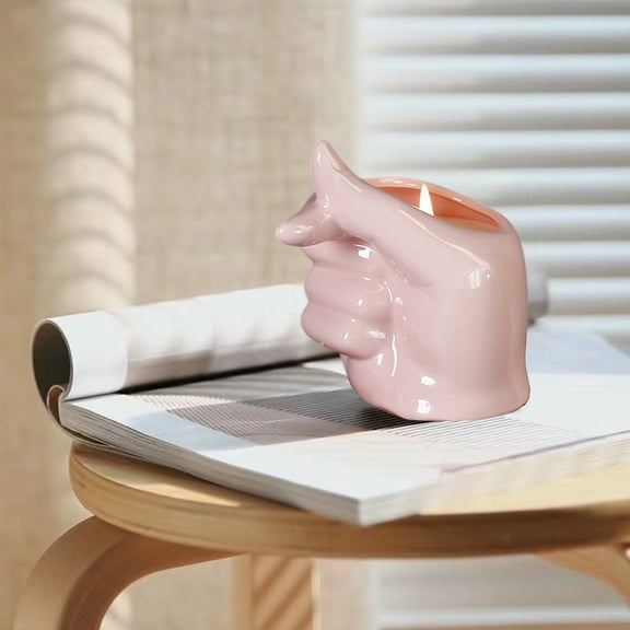 Hand Shape Candle Holder, Unique Gifts for Women, Unique Yoga Gifts, Meditation Gifts, Special Decorative Items for Shelf Decor, Entryway Décor