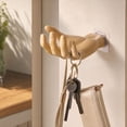 thumbnail image 1 of Hand Shaped Wall Shelf, 5.5 in x 3.9 in x 3.1 in, Plastic, for Household Repair and Organization, Beige, 1 of 5