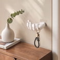 thumbnail image 1 of Hand Shaped Wall Shelf, 5.5 in x 3.9 in x 3.1 in, Plastic, for Household Repair and Organization, White, 1 of 5